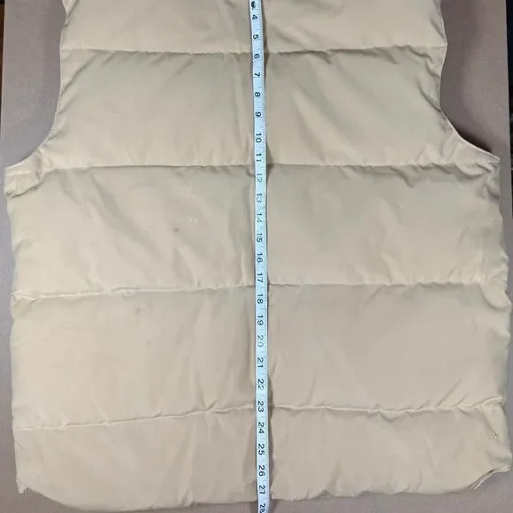 American-vintage Women's Cream and Burgundy Gilet - Picture 4 of 8